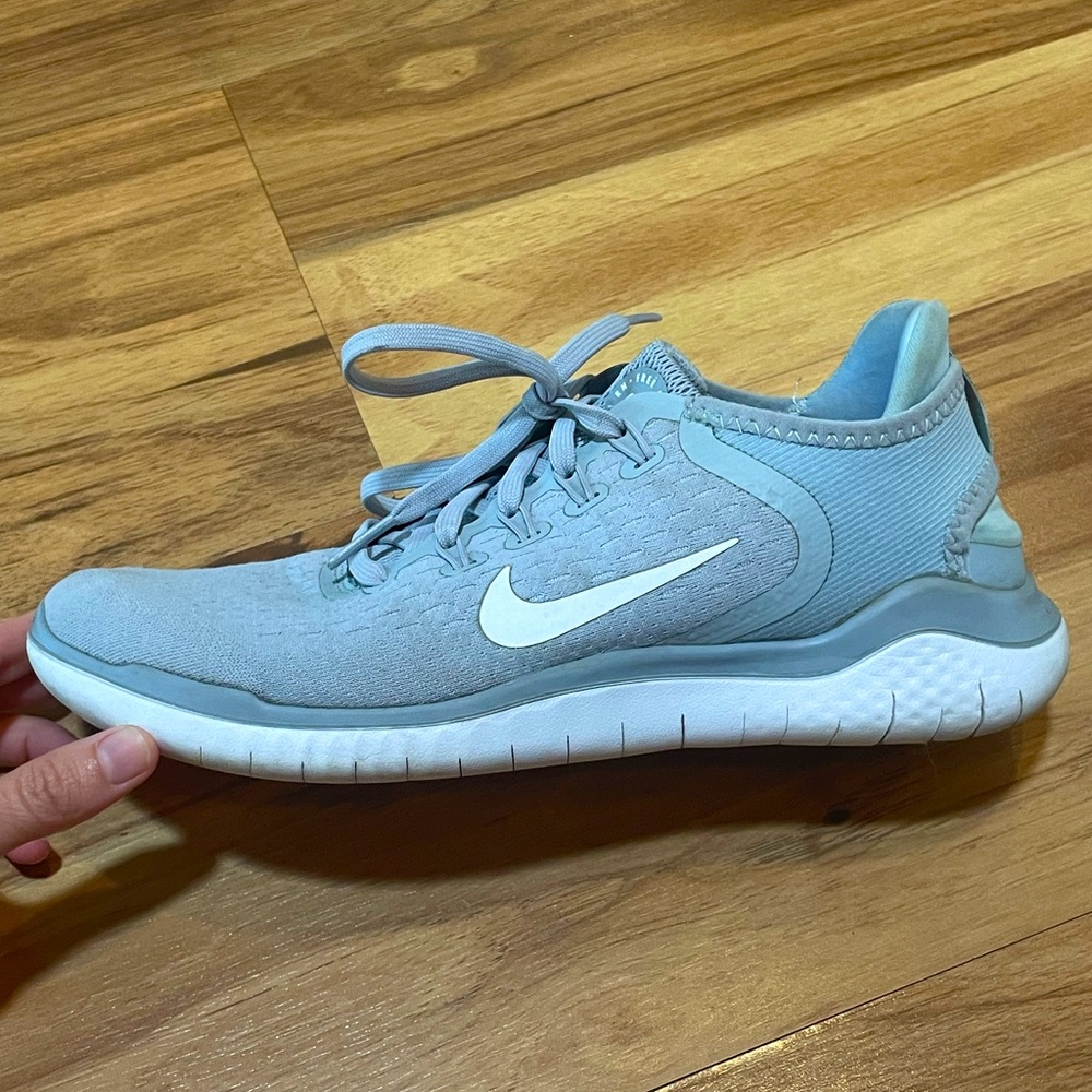 Nike Free Rn 2018 Running Shoes, Grey, Silver.